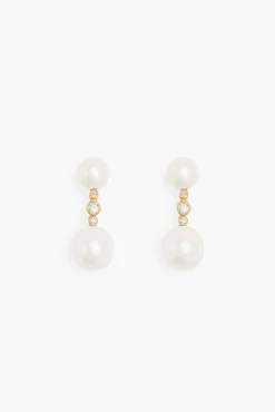Øredobber - Odile Pearl Earrings Gold