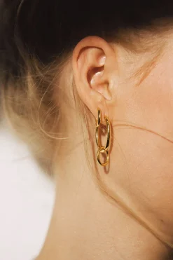 Øredobber - Slim Hoop Tiny Plated