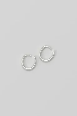 Øredobber - Slim Hoop Tiny Silver