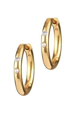 Øreringer - Brigitte Hoops Gold