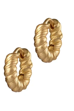 Øreringer - Cable Gold