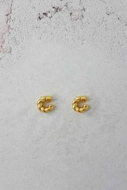 Øreringer - Pastry Hoops Small 15mm Gold