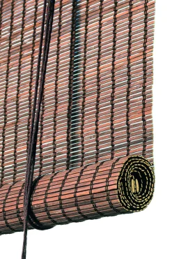 Rullegardin - Mørk Brun Bambus