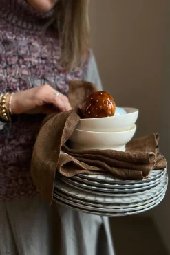 Serviett - Locomotive 42x42cm Stripe