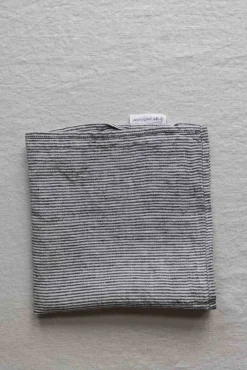 Serviett - 45x45 Black/White Stripe
