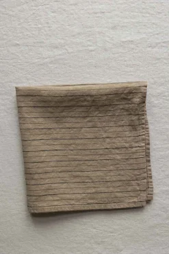 Serviett - 45x45cm Camel Stripe