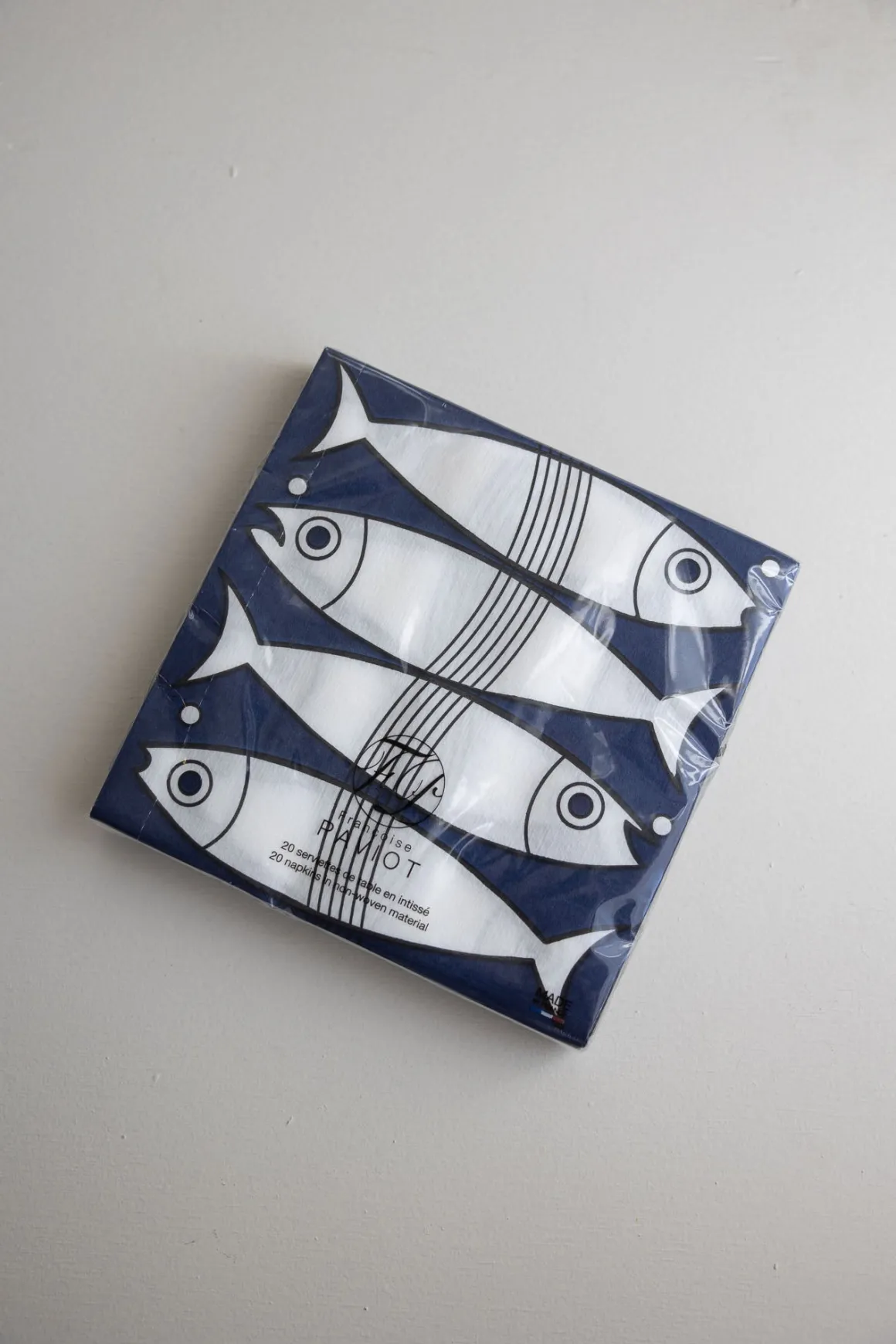 Servietter - Paviot 40x40cm Fisk Blå