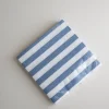 Servietter - Striper 33x33cm Lyseblå/Hvit
