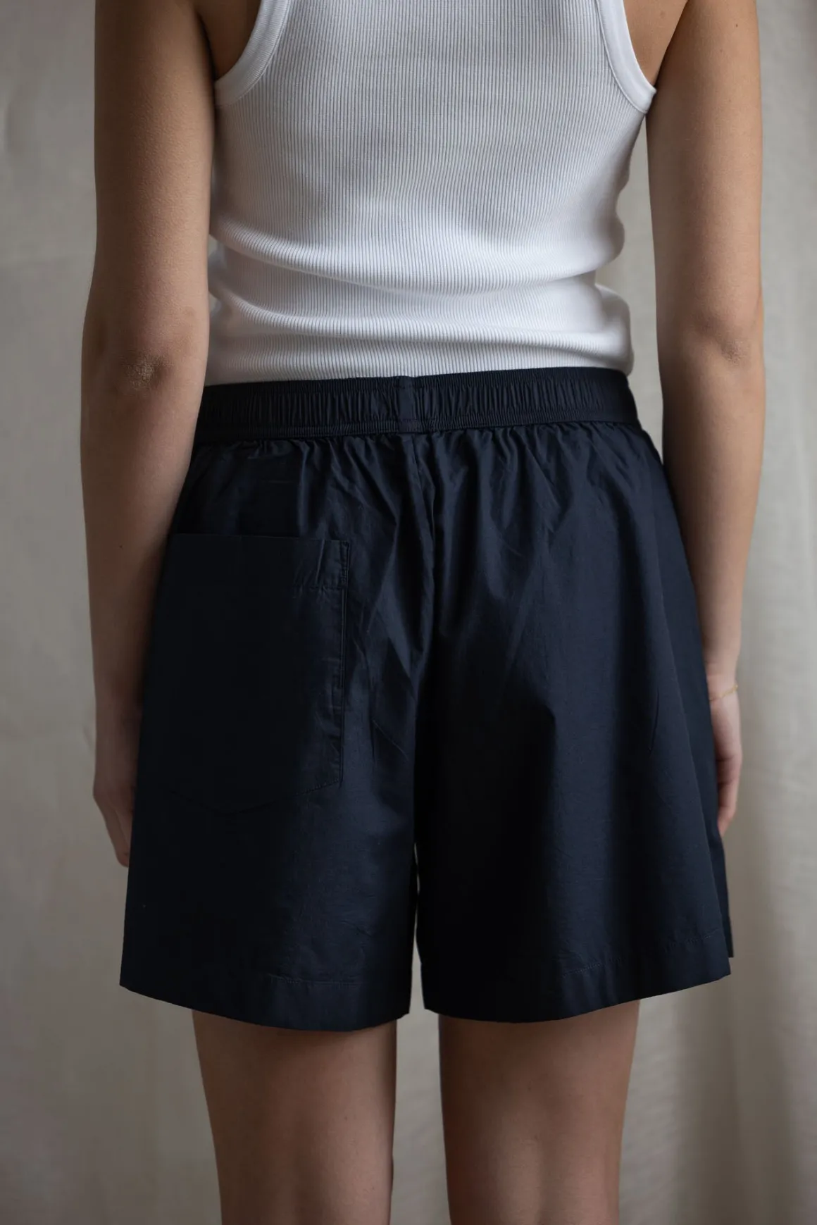 Shorts - Lulu Poplin II Black Navy