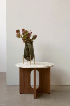 Sidebord - Androgyne dia50cm Dark Oak/Kunis Breccia