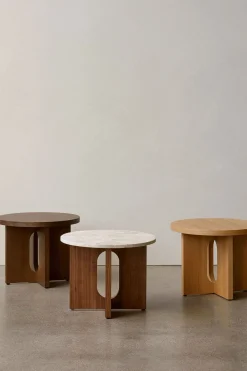 Sidebord - Androgyne dia50cm Natural Oak/Kunis Breccia