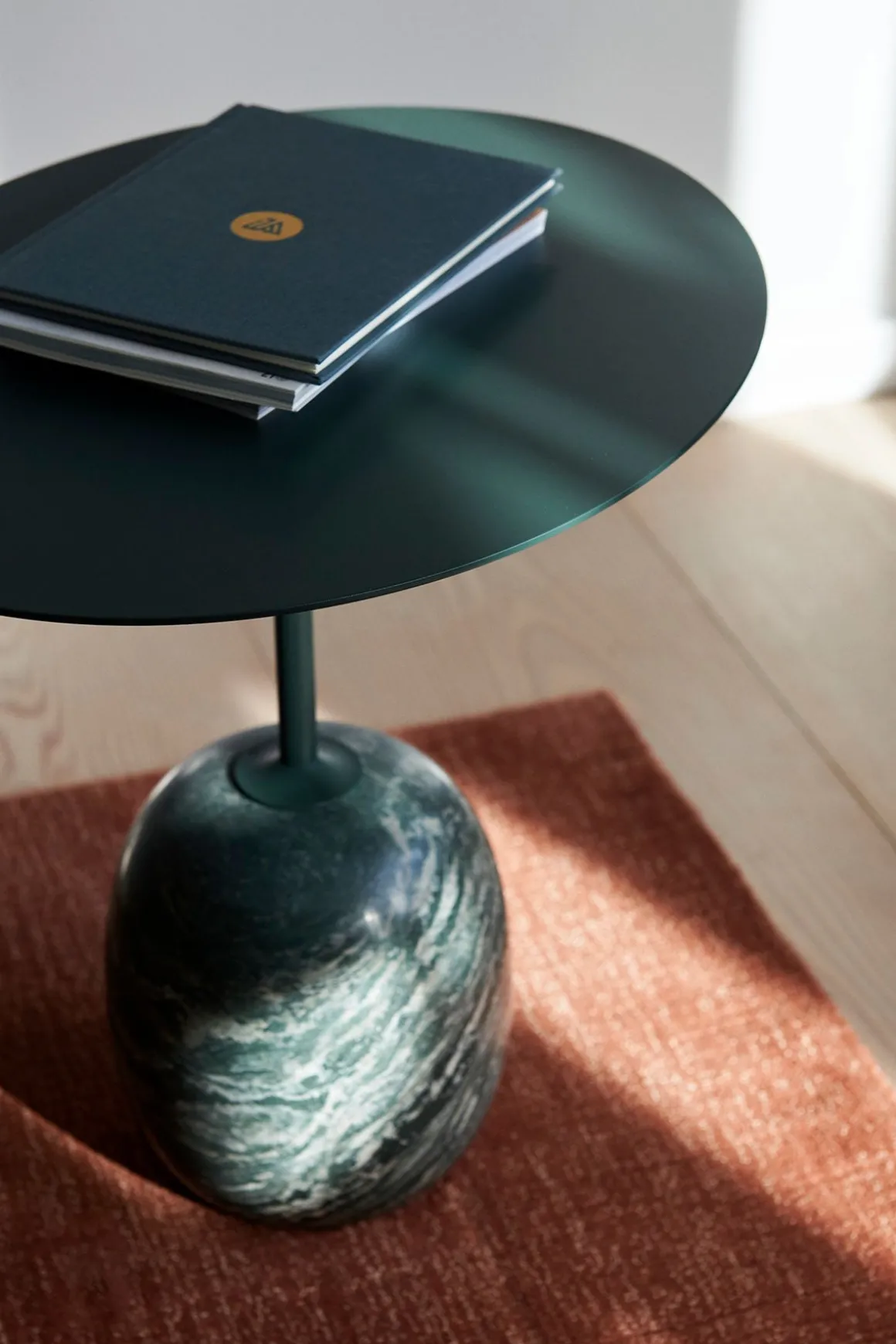 Sidebord - Lato LN9 Deep Green w/Verde Alpi Marble