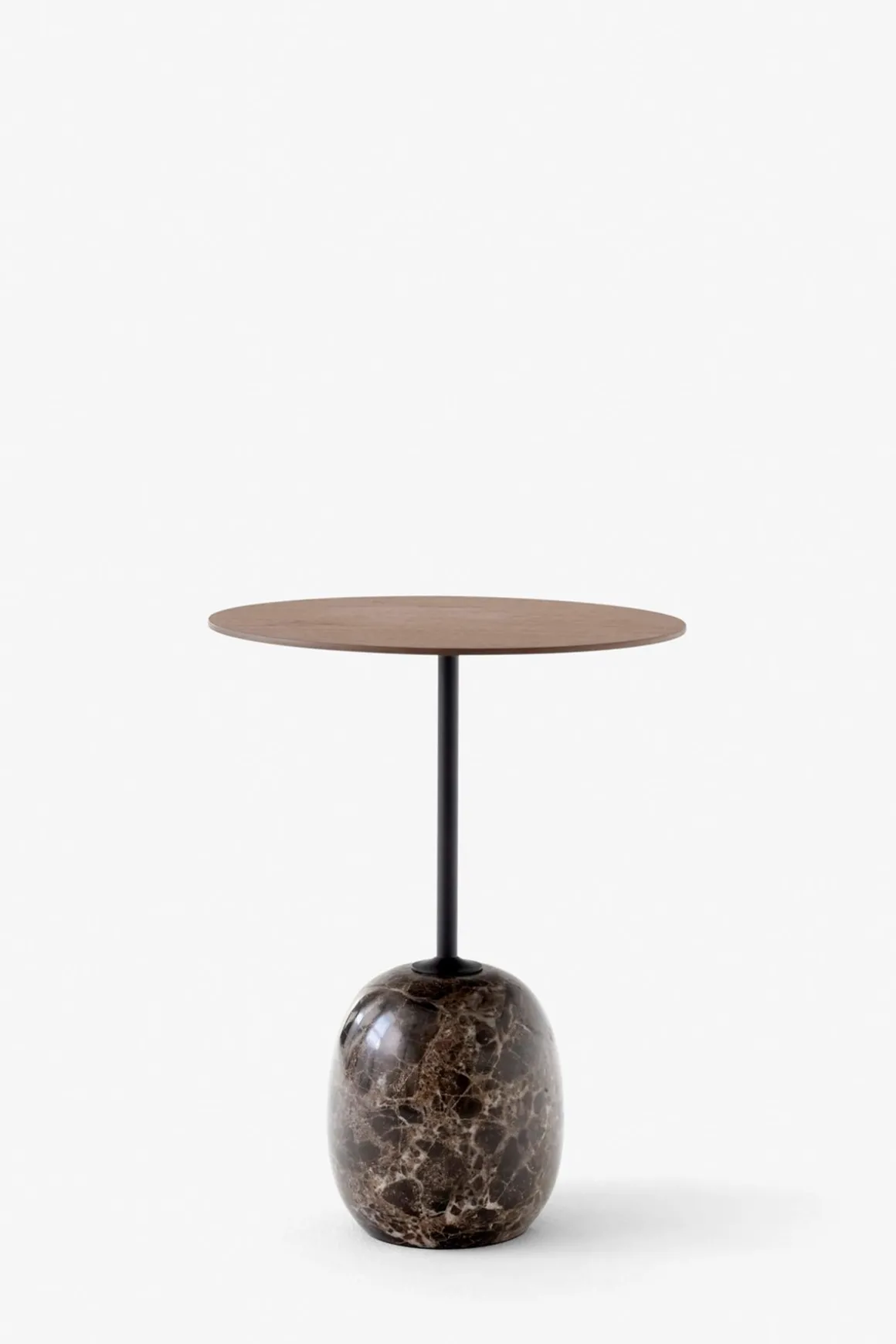 Sidebord - Lato LN8 Lacquered Walnut w/Emparador Marble