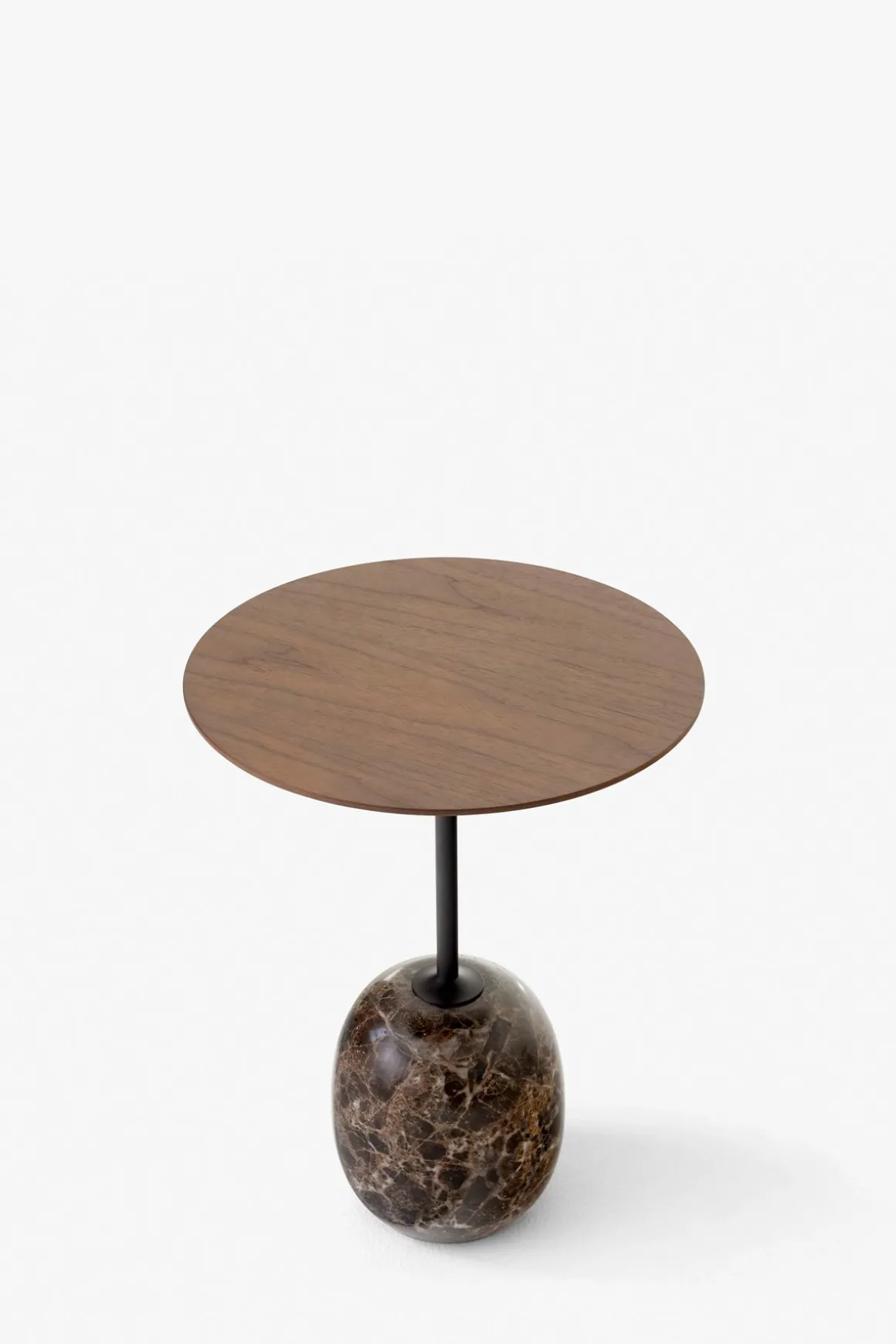 Sidebord - Lato LN8 Lacquered Walnut w/Emparador Marble