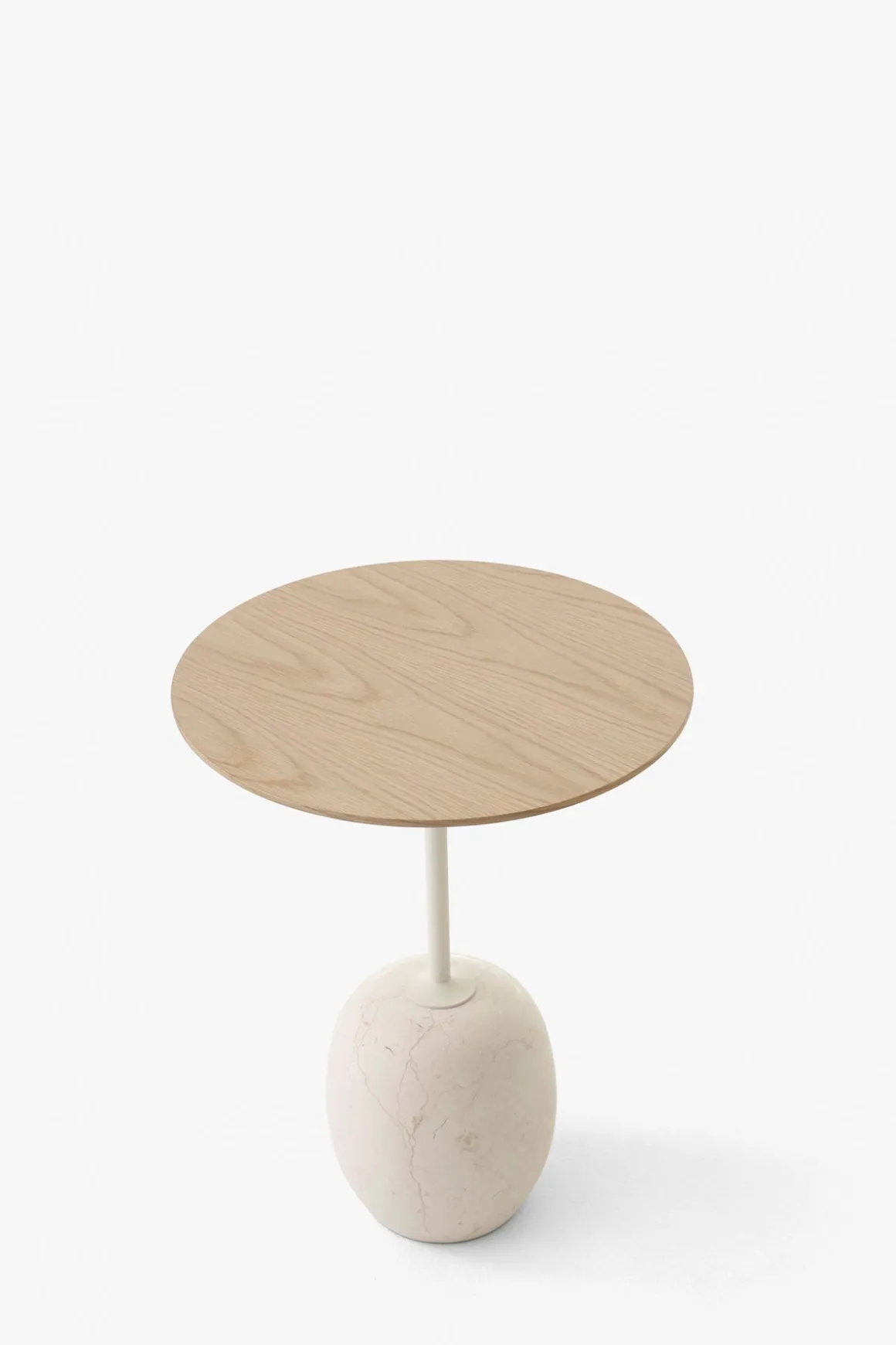 Sidebord - Lato LN8 Lacquered Oak w/Crema Diva Marble