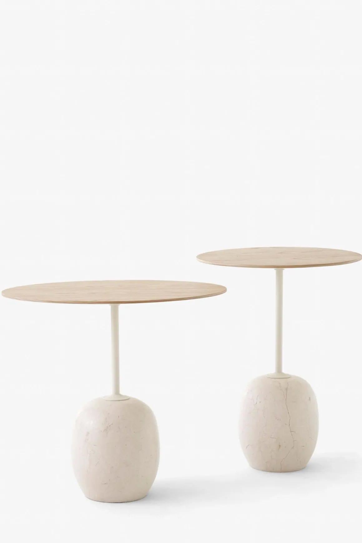 Sidebord - Lato LN8 Lacquered Oak w/Crema Diva Marble