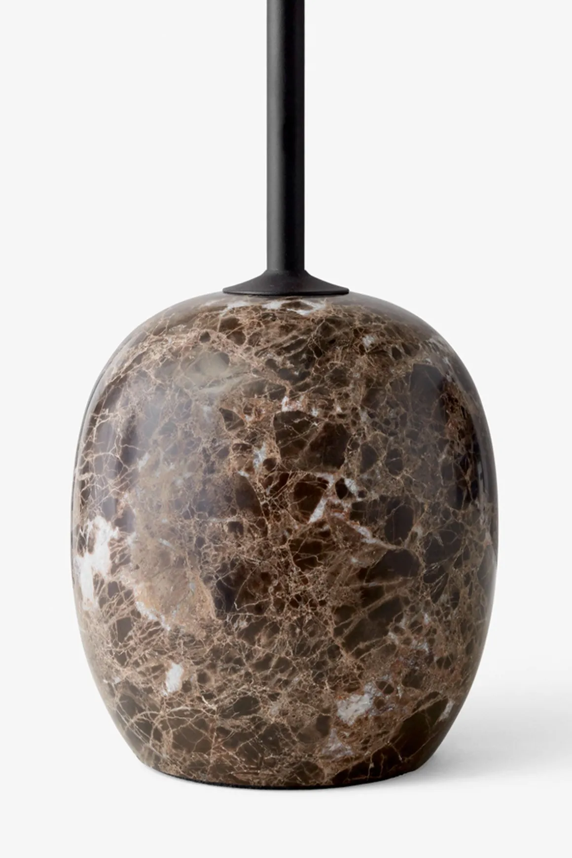 Sidebord - Lato LN9 Lacquered Walnut w/Emparador Marble
