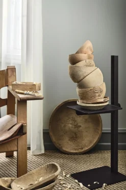 Sidebord - Museum Regulerbart H76,5cm Mørk Brun