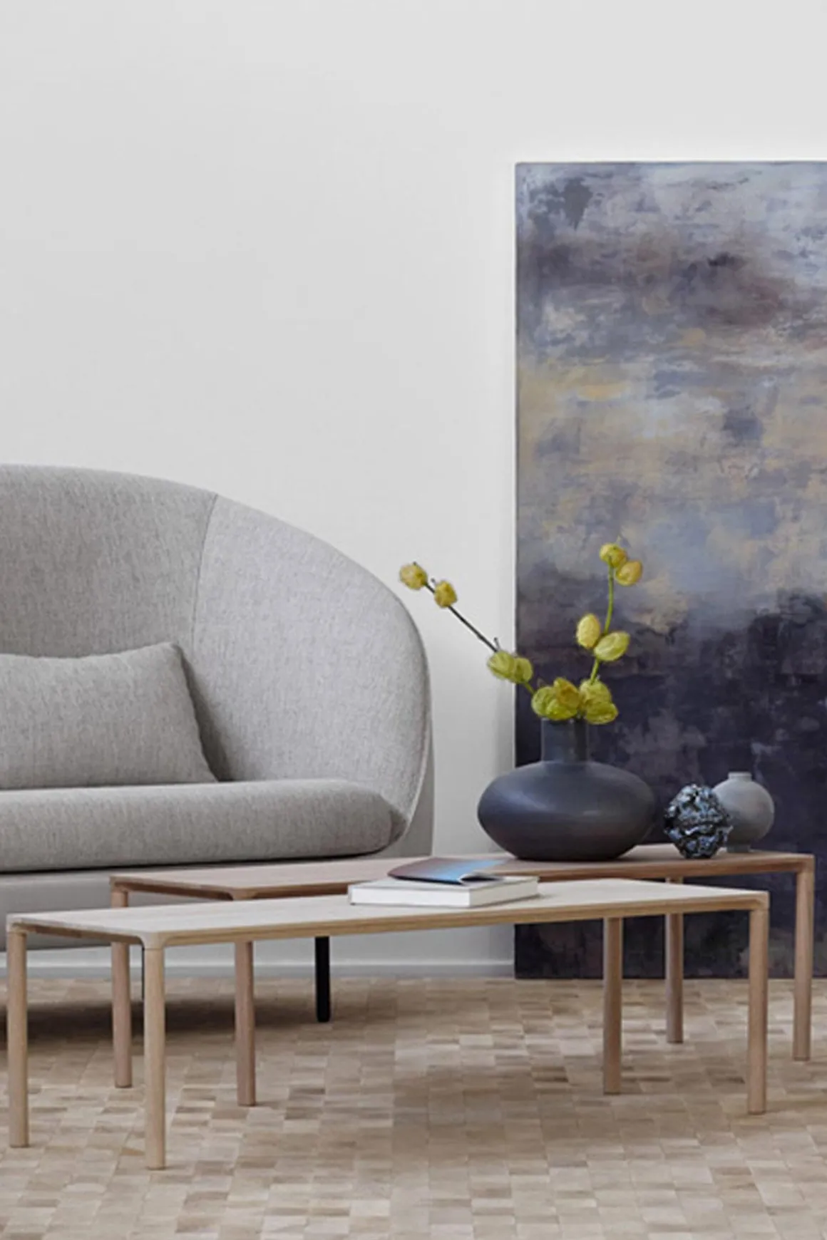 Sidebord - Piloti Modell 6725 63x63xh41cm Såpet Eik