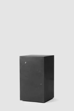 Sidebord - Plinth Tall 30x30xh51cm Black Marble