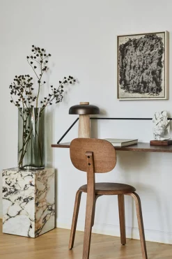 Sidebord - Plinth Tall 30x30xh51 Rose Marble