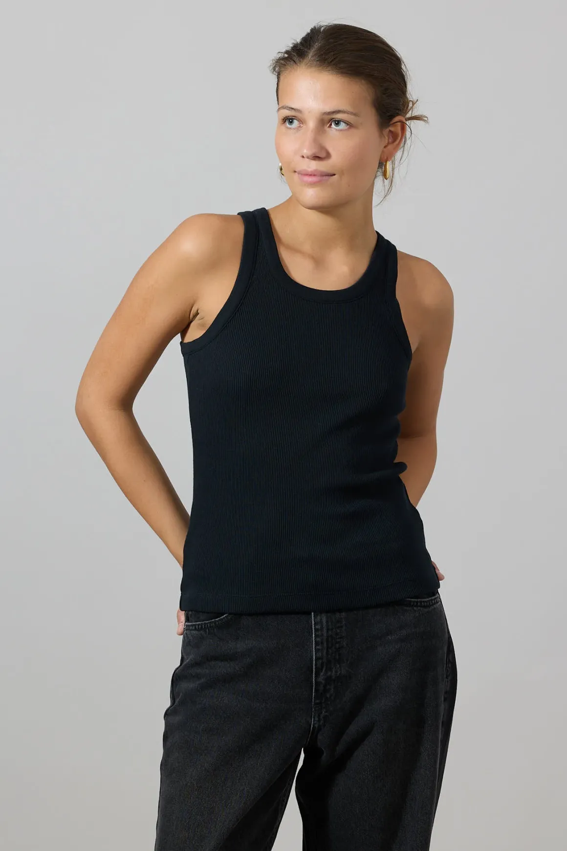 Singlet - Scoop NK Tank Black