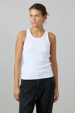 Singlet - Scoop NK Tank White