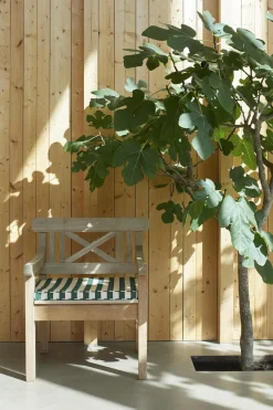 Sittepute - Til Drachman Stol Light Apricot/Dark Green Stripe