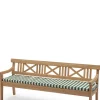 Sittepute - Til Drachmann Benk 200 Light Apricot/Dark Green Stripe
