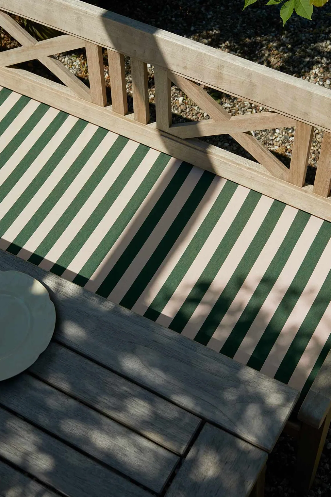 Sittepute - Til Drachmann Benk 165 Light Apricot/Dark Green