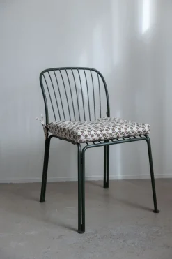 Sittepute - 45x45cm Off-White/Green/Burgundy