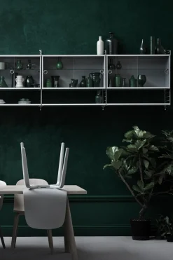 Skap - Glassdører 78x30x42 Grå