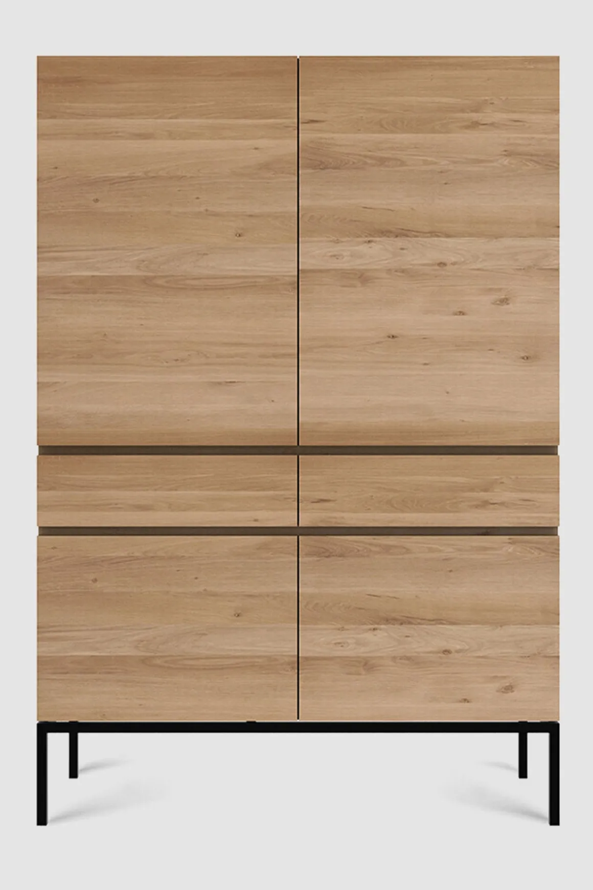 Skap - Ligna 110x50xH162cm Eik/Sort