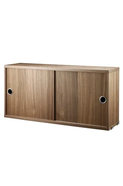 Skap - Skyvedører 78x20x37 Valnøtt