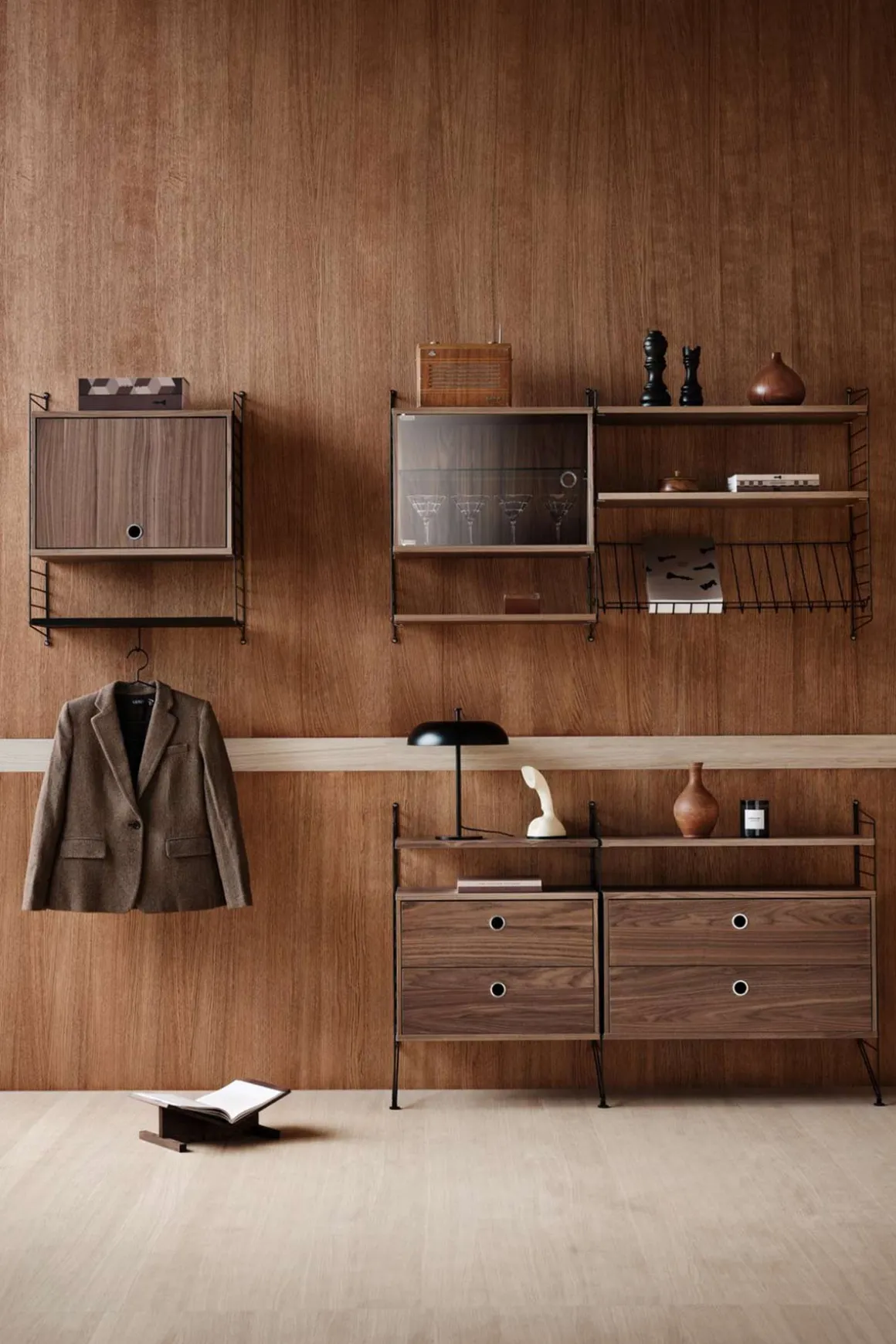 Skap - Vippedør 58x30x42 Valnøtt