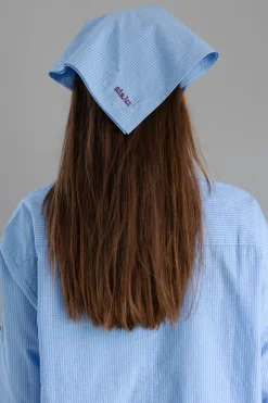 Skjerf - Charlie Scarf Check Mix Blue