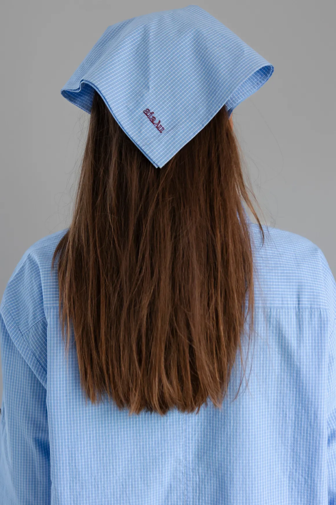 Skjerf - Charlie Scarf Check Mix Blue