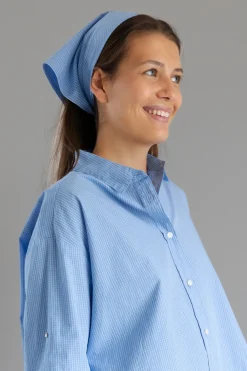 Skjerf - Charlie Scarf Check Mix Blue