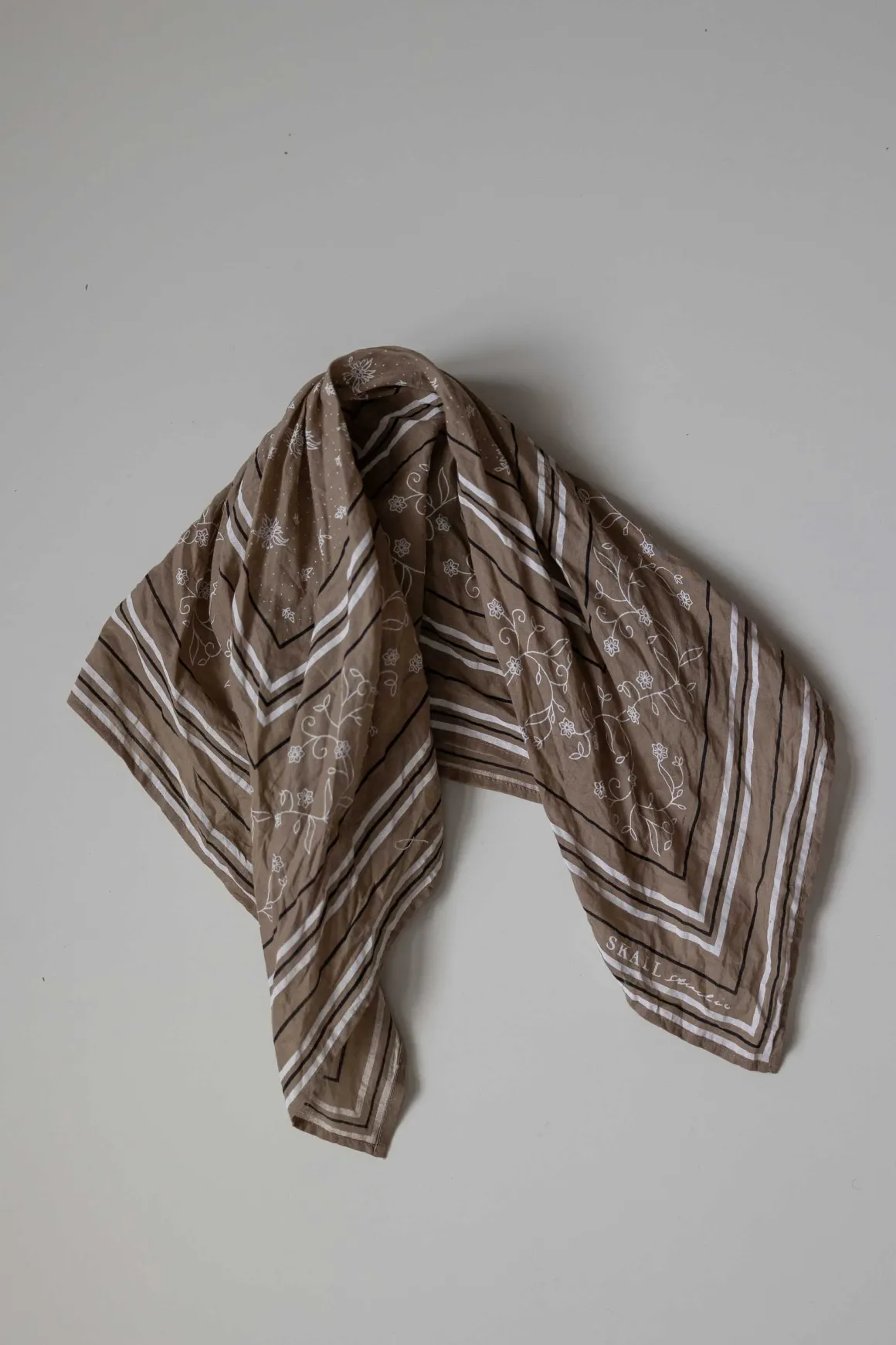 Skjerf - Classic Scarf Moss/White/Black