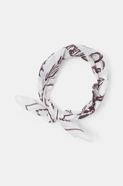 Skjerf - Friends Of Dorothee Off-White/Brown