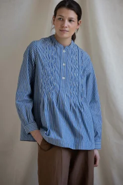 Skjorte - Dash Stripe Pintuck