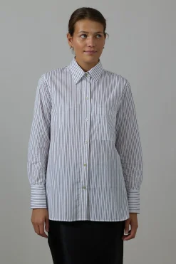 Skjorte - Relaxed Straight Shirt Optic White/Rose
