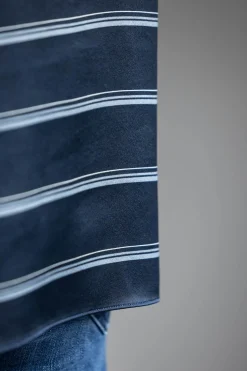 Skjorte - Rugby Stripe Coastal/Slate