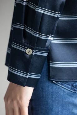 Skjorte - Rugby Stripe Coastal/Slate