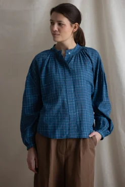 Skjorte - Viviane NO732 Griotte Blue Worker