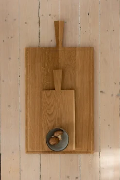 Skjærebrett - m/Saftrille 34x54cm Oljet eik