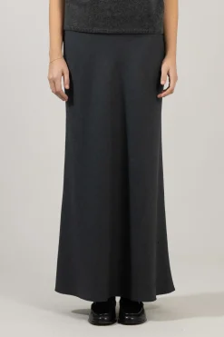 Skjørt - Bias Cut Maxi Charcoal Grey