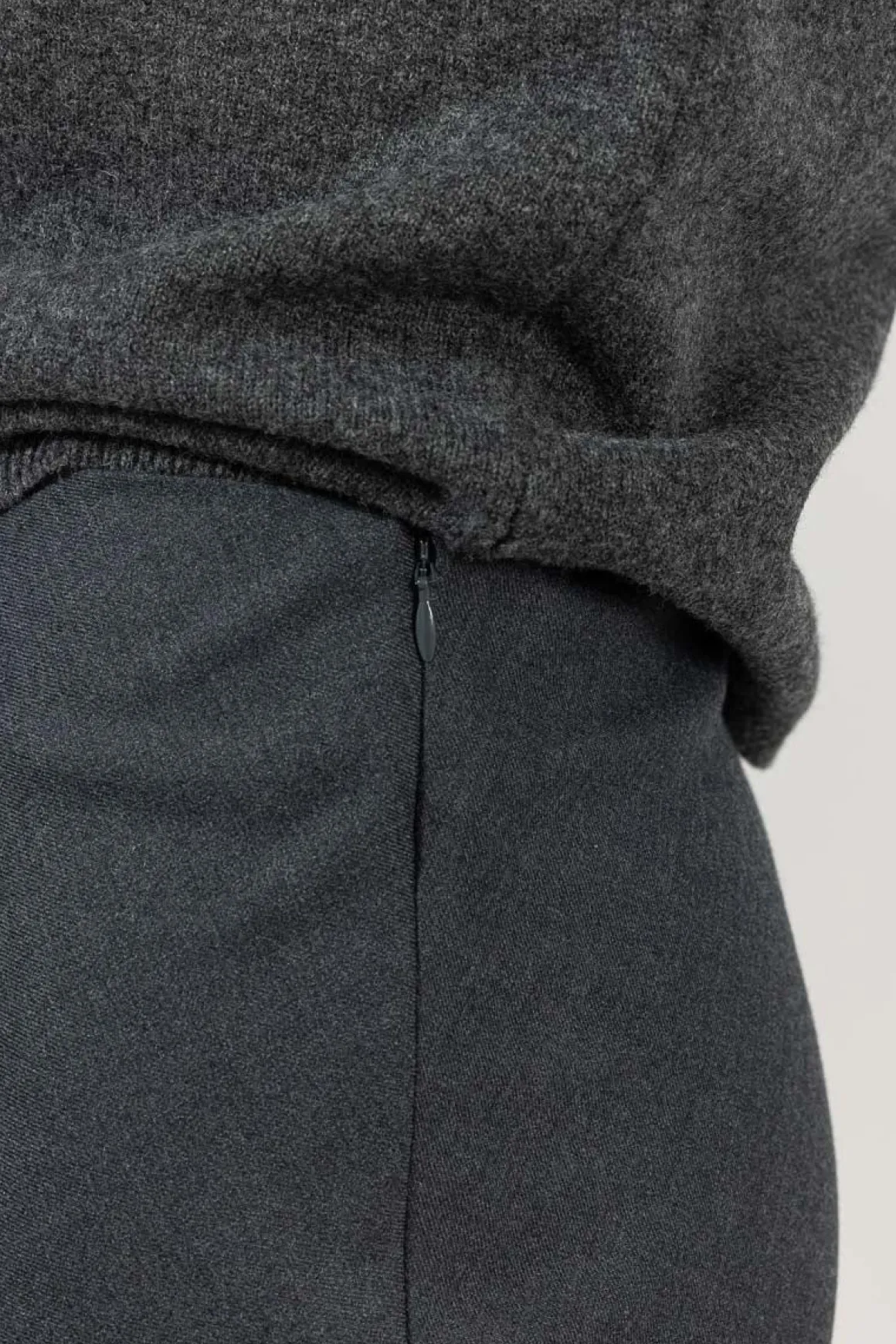 Skjørt - Bias Cut Maxi Charcoal Grey