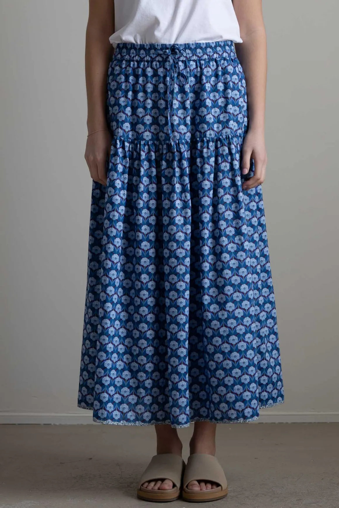 Skjørt - Bibbi Chevron Blue