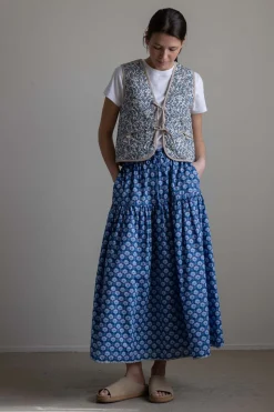 Skjørt - Bibbi Chevron Blue